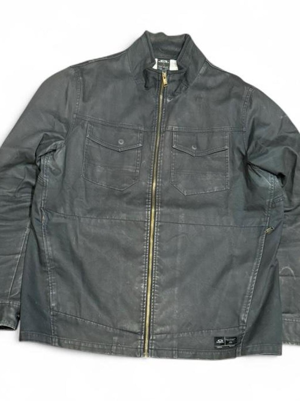 Oakley FA16 Faded Plaid Lined Utility Black Jacket